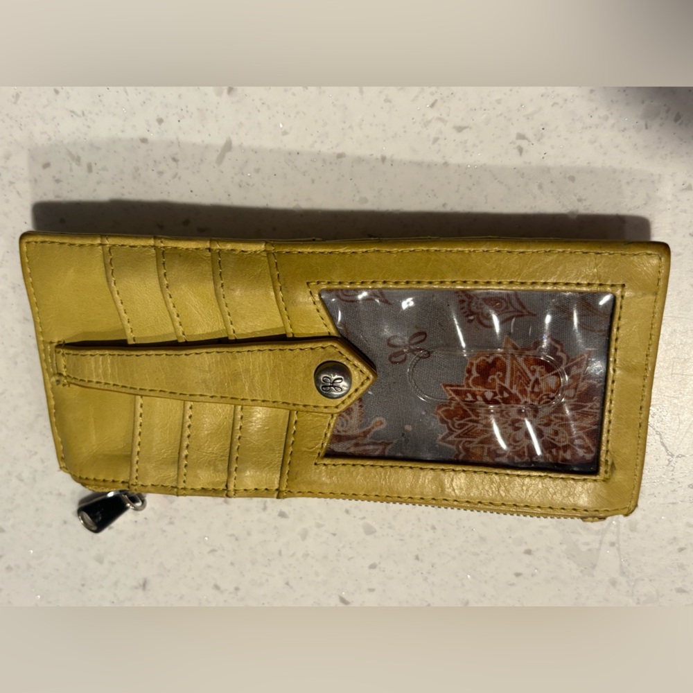 Yellow Leather Card Holder